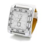 Men's Stylish And Cool Military-style Watch Square Dial Simulated Three-layer Design