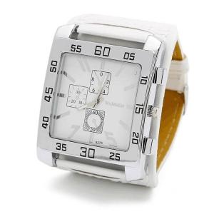 Men's Stylish And Cool Military-style Watch Square Dial Simulated Three-layer Design