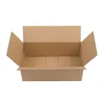100 Corrugated Paper Boxes 6x4x2' - 15.2X10.2X5.1cm - Yellow