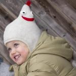 Baby And Toddler Rooster-Shaped Hat 2026 Danish Spring And Autumn New Style Soft And Skin-Friendly Warm Headwrap For Boys And Girls