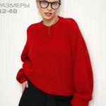 Laid-back Style Loose-fitting Pullover Knit Sweater