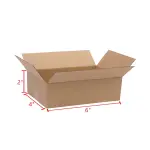 100 Corrugated Paper Boxes 6x4x2' - 15.2X10.2X5.1cm - Yellow
