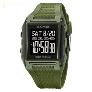 Lightweight Waterproof And Luminous Square Electronic Sports Watcha Classic And Stylish Choice