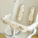 Babys Pure Cotton Thickened Stroller Pad Seat Cushion And Armrest Backrest