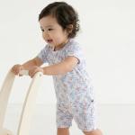 Mint Baby Romper With Zipper Summer Clothes For Boys And Girls