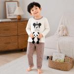 SpringAutumn Boneless Boys And Girls Autumn Top And Pants Set 7A Antibacterial Underwear Set