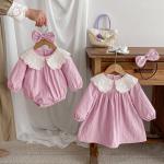 Girls' Long-sleeved Dress Without Hood