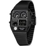 Multifunctional Retro Square Waterproof Mens Watch With Temperature Measurement