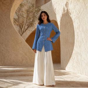 Elegant Button-up Jacket For Women