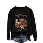 Women's Crew-Neck Sweatshirt With Animal Print