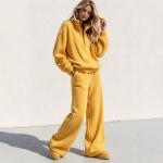Women's Fleece Two-Piece Set With Pants Casual Home And Sports Outfit