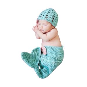 Cute Baby Photography Mermaid Costume Prop Set