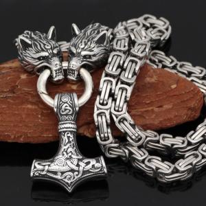 Stainless Steel Chain Retro Hammer Pendant For Men