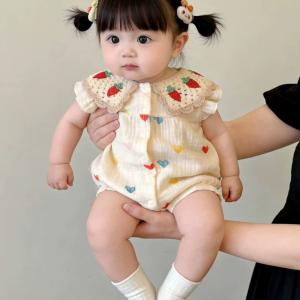 Summer Cotton Breathable Baby Onesie