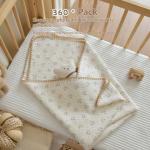Baby Pure Cotton Three-layer Gauze Swaddle Blanket Bath Towel