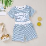 Embroidered Short-sleeve Hoodie And Shorts Two-piece Set