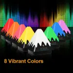 Touch Control Night Light 8-Color Change 6 Level Dimmable Light Brightness Table Lamp Portable Timer Lamp