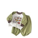 Sweatshirt And Sweatpants Two-piece Baby Set