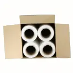 18' X 1000' 80 Gauge 4 Rolls Pallet Wrap Stretch Film Hand Shrink Wrap