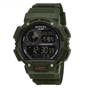 Multifunctional Water-resistant Luminous Single-display Digital Watch For Sports