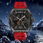 Barrel-shaped Waterproof Multifunctional Alarm Clock Student Sports Watch