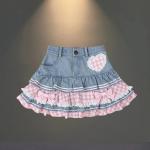New Pleated Denim Skirt For Women