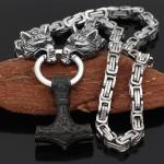 Stainless Steel Chain Retro Hammer Pendant For Men