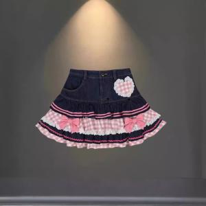 New Pleated Denim Skirt For Women