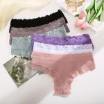 Cotton-crotch Comfortable And Sexy Low-rise Ribbed Briefs