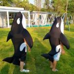 Killer Whale Marine Life COS Costume Childrens Parent-Child Outfit