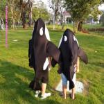 Killer Whale Marine Life COS Costume Childrens Parent-Child Outfit