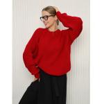 Laid-back Style Loose-fitting Pullover Knit Sweater