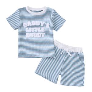 Embroidered Short-sleeve Hoodie And Shorts Two-piece Set