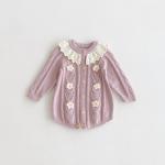 Lotus-leaf-neck Knitted Jumpsuit