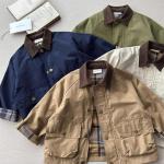 Spring Boys' And Girls' Korean-Style Trendy Plaid Patchwork Jacket