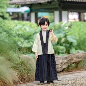 Childrens Yellow Japanese-style Kimono Set