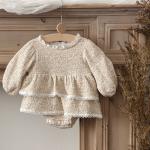 Korean-style Childrens Long-sleeved Printed Onesie