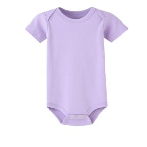 Summer Triangle Solid Color Short-sleeved One-piece Romper
