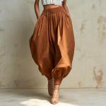 Women's Summer High-waisted Elastic-waist Bloomers
