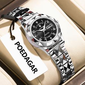 Womens Waterproof Luminous Dual-calendar Watch