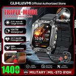 New Military 1400mAh Battery Smart Watch With LED Flashlight