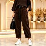 AutumnWinter Corduroy Plus-size Womens Casual Trousers