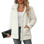 Striped Double-sided Plush Casual Fashionable Jacket