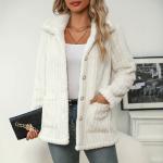 Striped Double-sided Plush Casual Fashionable Jacket