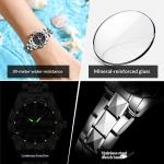Womens Waterproof Luminous Dual-calendar Watch
