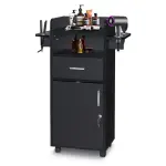 Beauty Salon Trolley Cart, Salon Cabinet With 360' Wheels, 6 Tool Holders, 1 Drawer, Salon Station Rolling Cart