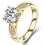S925 Silver 4g Leaf Design Moissanite Ring, 8mm D VVS1 Center, GRA Certified US 5-8