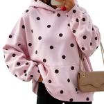 Women's Leopard-print Hooded Fleece-lined Sweatshirt