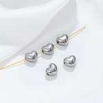Double-sided Through-hole Heart Spacer Pendant For DIY Bracelet Jewelry