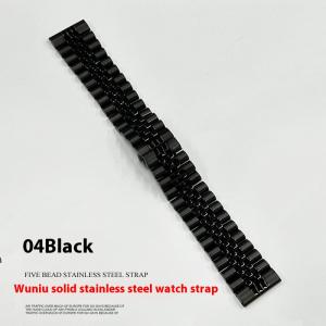 Five-bead Cow Ring Solid Stainless Steel Strap